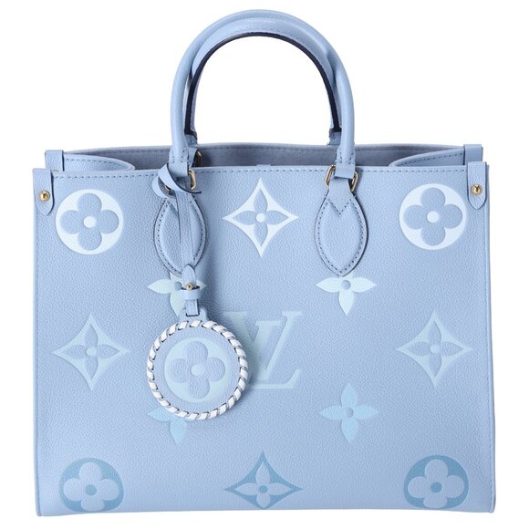 Louis Vuitton Bythepool Onthego MM Tote Empreinte Giant Monogram Summer Blue - Picture 1 of 8